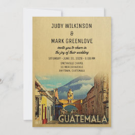 Guatemala Einladung zur Hochzeit Vintag Mitte des 