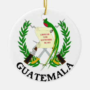 GUATEMALA - Emblem/Fahne/Wappen/Symbol Keramik Ornament