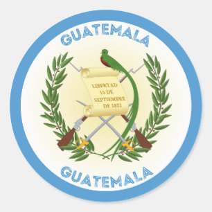 Guatemala-Erbe-Emblem Runder Aufkleber