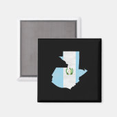 Guatemala Flag and Map Magnet (Vorderseite/Rückseite)