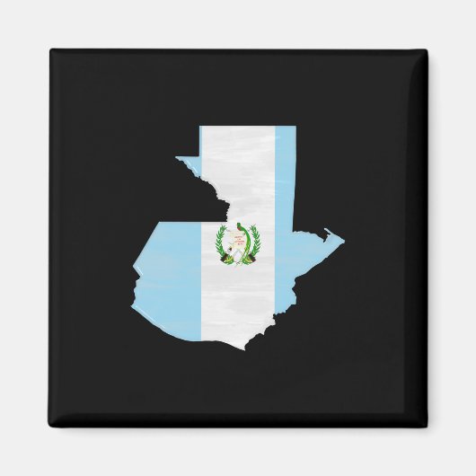 Guatemala Flag and Map Magnet (Vorne)