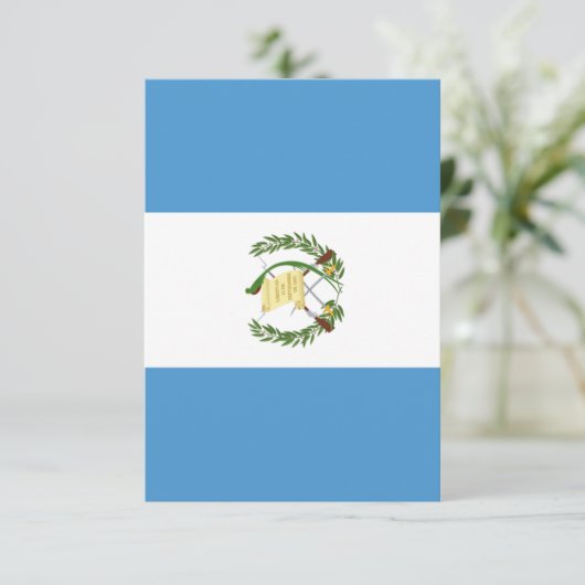 Guatemala flag  dankeskarte (Stehend Vorderseite)