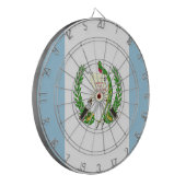 Guatemala Flag Emblem Dartscheibe (Vorderseite Links)