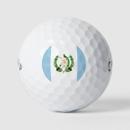 Guatemala Flag Emblem Golfball (Vorderseite)