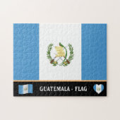 Guatemala Flag & Guatemala Land / Guatemala Puzzle (Horizontal)