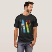 Guatemala Flag Guyana Grown Country Flags Stripes T-Shirt (Vorne ganz)