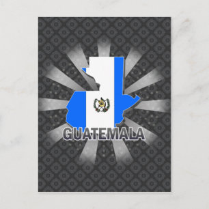 Guatemala Flag Karte 2.0