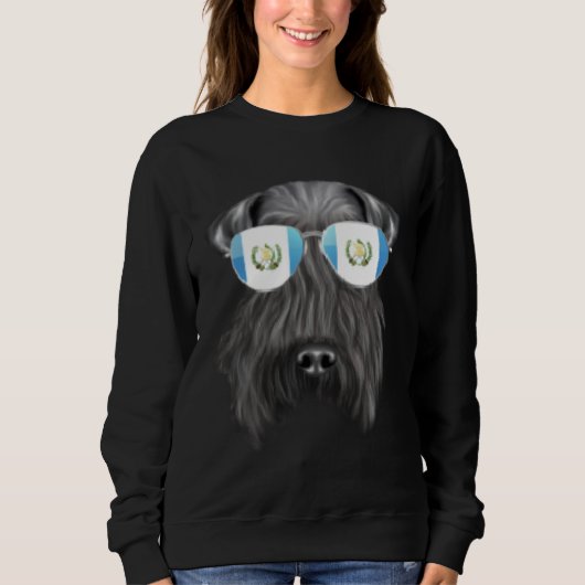 Guatemala Flag Kerry Blue Terrier Dog Guatemala Po Sweatshirt (Vorderseite)