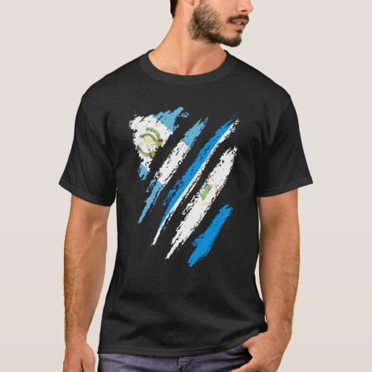 Guatemala Flag Nicaragua Grown Patriot Country Str T-Shirt (Vorderseite)