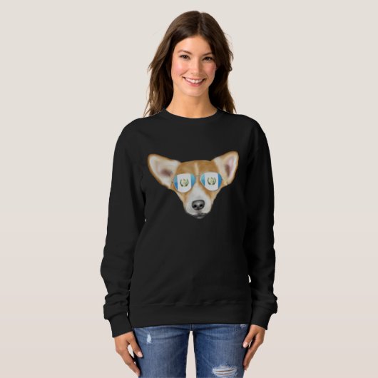 Guatemala Flag Pembroke Welsh Corgi Dog Guatemala  Sweatshirt (Vorne ganz)
