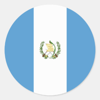 Guatemala flag runder aufkleber
