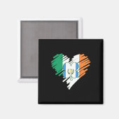 Guatemala Flag St Patricks Day Shamro Magnet (Vorderseite/Rückseite)