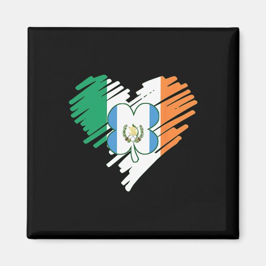 Guatemala Flag St Patricks Day Shamro Magnet (Vorne)