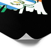 Guatemala Flag St Patricks Day Shamro Poster (Ecke)