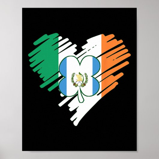 Guatemala Flag St Patricks Day Shamro Poster (Vorne)