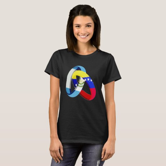 Guatemala Flag Venezuela Grown Ring Marriage Weddi T-Shirt (Vorne ganz)