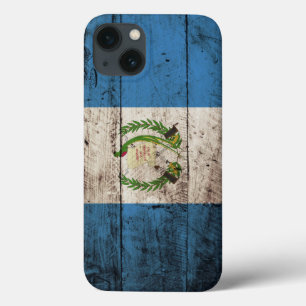 Guatemala-Flagge auf altem hölzernem Korn Case-Mate iPhone Hülle