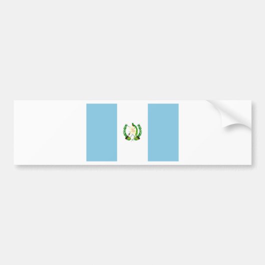 Guatemala-Flagge Autoaufkleber (Vorne)