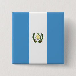 Guatemala-Flagge Button