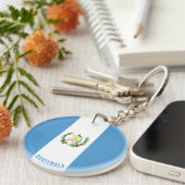 Guatemala Flagge Charming Patriotic Schlüsselanhänger (Vorderseite rechts)