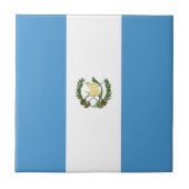 Guatemala-Flagge Fliese (Vorderseite)