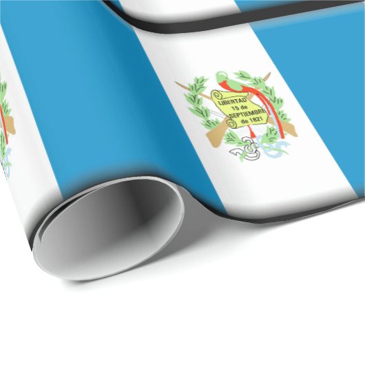 Guatemala-Flagge Geschenkpapier (Rolleneckpunkt)