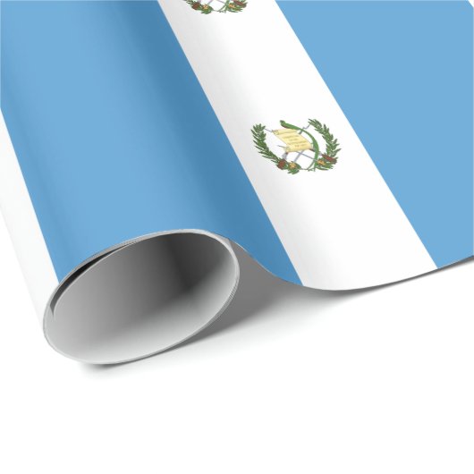 Guatemala-Flagge Geschenkpapier (Rolleneckpunkt)