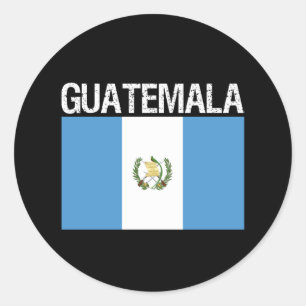 Guatemala, Flagge Guatemalas Runder Aufkleber