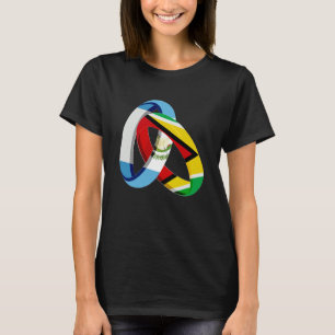 Guatemala-Flagge Guyana Grown Ring Ehe Hochzeit T-Shirt
