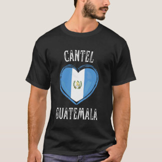Guatemala-Flagge Herz Cantel Stadt T-Shirt