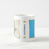 Guatemala Flagge + Karte Tasse (Mittel)