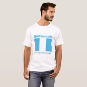 Guatemala-Flagge + Karte + Text-T - Shirt (Vorne ganz)