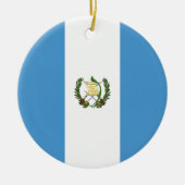 Guatemala-Flagge Keramikornament (Vorne)