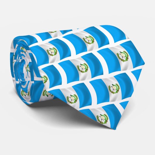 Guatemala-Flagge Krawatte (Gerollt)