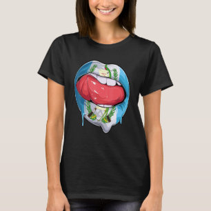 Guatemala-Flagge Mund-Fußball Guatemala T-Shirt