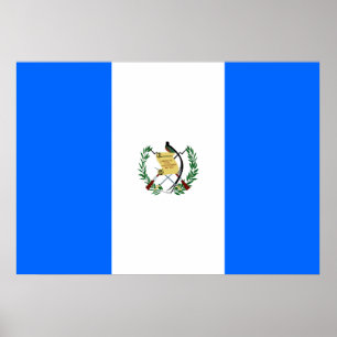 Guatemala-Flagge Poster