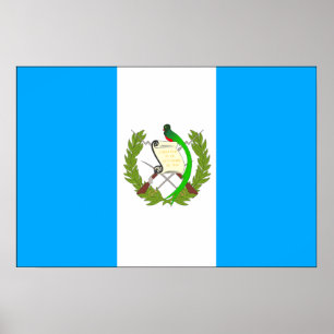 Guatemala-Flagge Poster