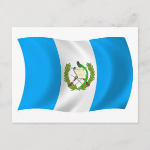 Guatemala-Flagge Postkarte