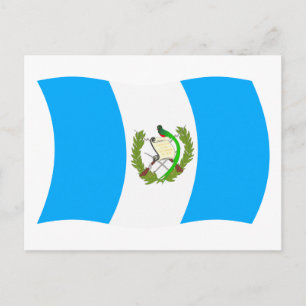 Guatemala-Flagge Postkarte