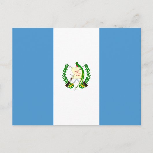 Guatemala-Flagge Postkarte (Vorderseite)