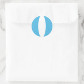 Guatemala-Flagge Runder Aufkleber (Tasche)