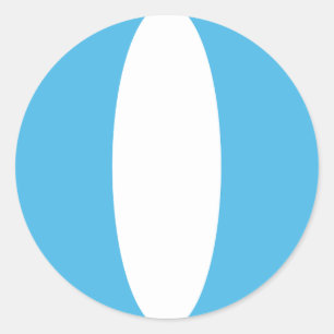 Guatemala-Flagge Runder Aufkleber
