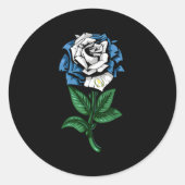 Guatemala-Flagge Runder Aufkleber (Vorderseite)