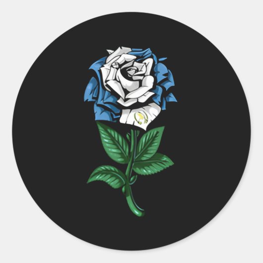 Guatemala-Flagge Runder Aufkleber (Vorderseite)