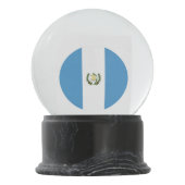 Guatemala-Flagge Schneekugel (Rückseite)