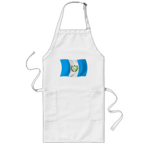 Guatemala-Flagge-Schürze Lange Schürze