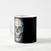 Guatemala Flagge Skull Guatemala Roots Proud Patri Kaffeetasse (Vorderseite Links)