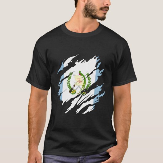 Guatemala-Flagge T-Shirt (Vorderseite)