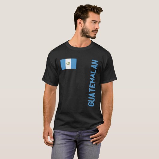 Guatemala-Flagge und Guatemala-Wurzeln T-Shirt (Vorne ganz)