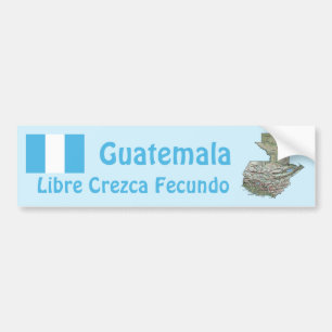 Guatemala-Flagge und Karte Aufkleber Autoaufkleber